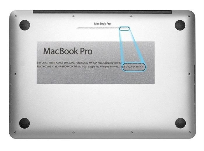 Серийные номера MacBook