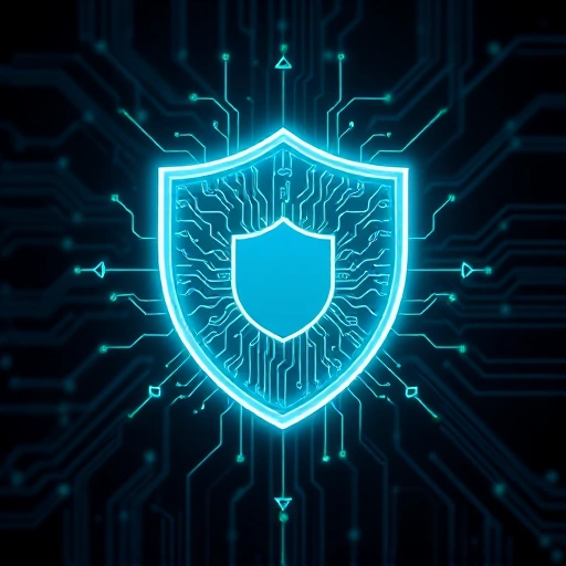 A modern, professional illustration representing safety and reliability in technology, featuring a shield made of interconnected circuit patterns, glowing softly with blue and green light, placed on a dark tech background with subtle data streams flowing around it, symbolizing protection and trust in digital systems, no text or words visible