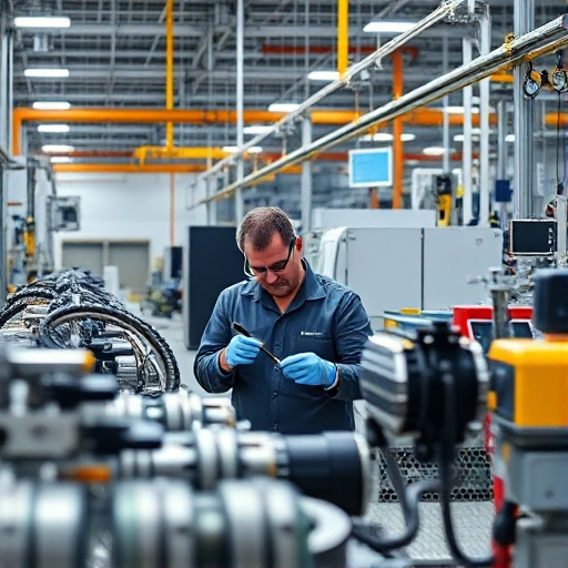 A professional and modern industrial setting showcasing high-quality manufacturing equipment, clean production lines, and engineers inspecting products with precision tools, conveying reliability and excellence in engineering, subtle corporate branding elements in the background, soft natural lighting, ultra-detailed, 8K resolution