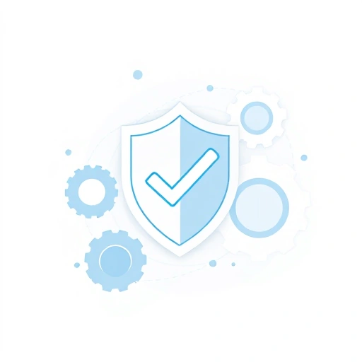 A professional and modern illustration representing quality and reliability of services, featuring abstract symbols like a shield with a checkmark, gears in smooth motion, and a glowing network connection, all in a clean, minimalist design with soft blue and white tones, conveying trust and technological excellence